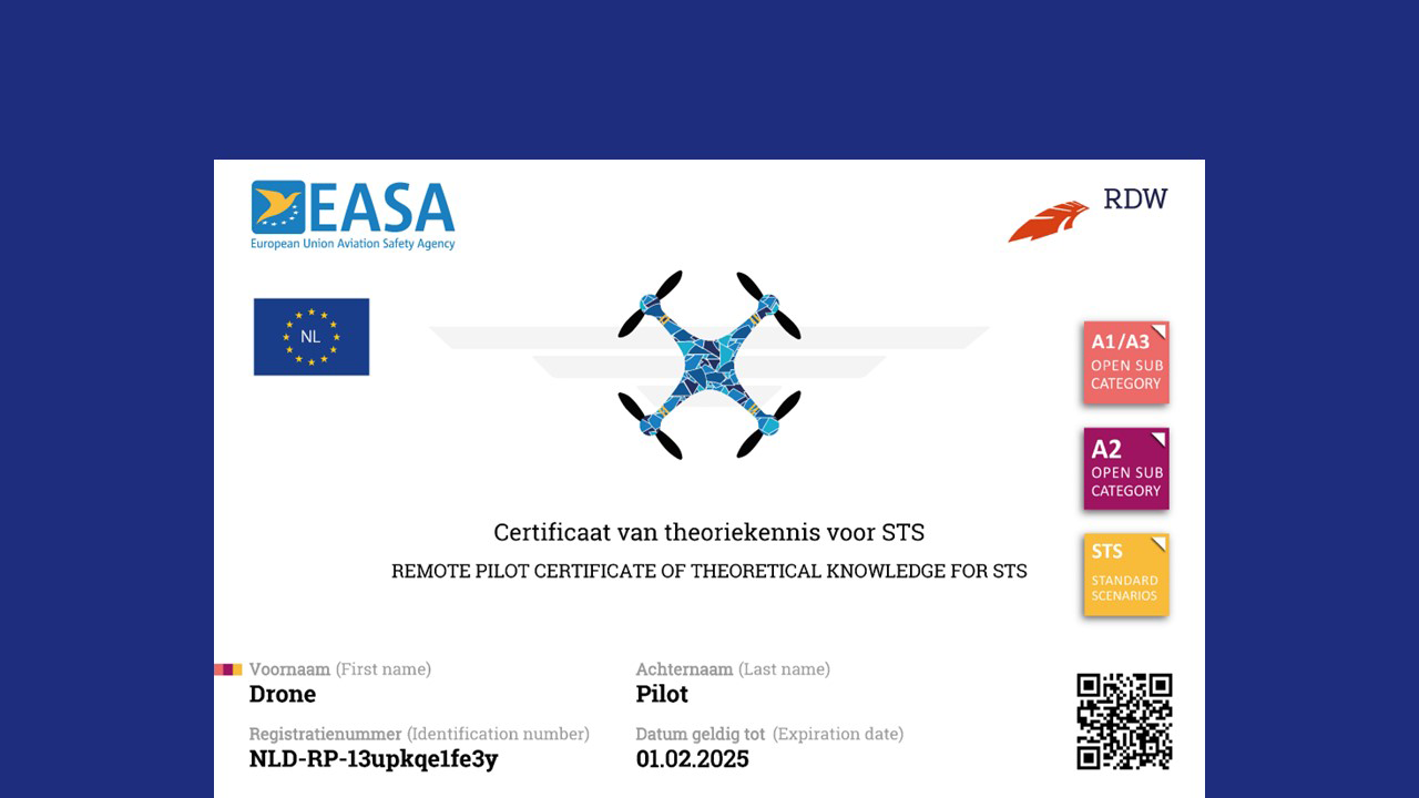 EASA STS theorie certificaat